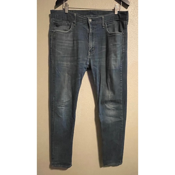 Levis Other - Levis 502 Jeans Mens W36 L34 Blue Denim Distressed